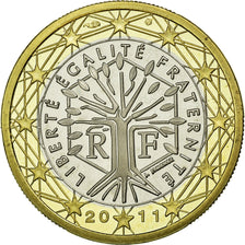 France, Euro, 2011, MS(63), Bi-Metallic, KM:1413