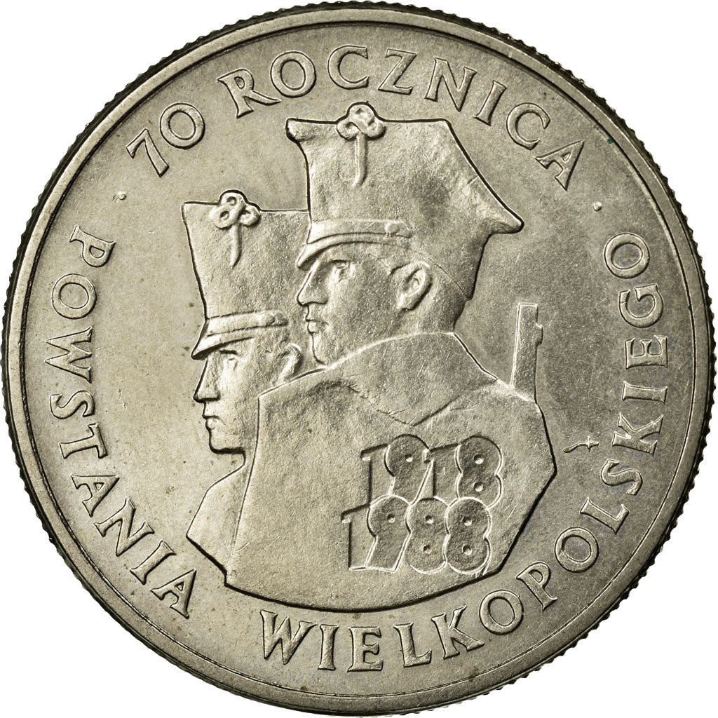 Moneda, Polonia, 100 Zlotych, 1988, Warsaw, MBC+, Cobre - níquel, KM:182