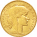 FRANCE, Marianne, 20 Francs, 1901, Paris, KM #847, AU(55-58), Gold, Gadoury...