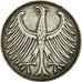 Coin, GERMANY - FEDERAL REPUBLIC, 5 Mark, 1951, Hambourg, EF(40-45), Silver