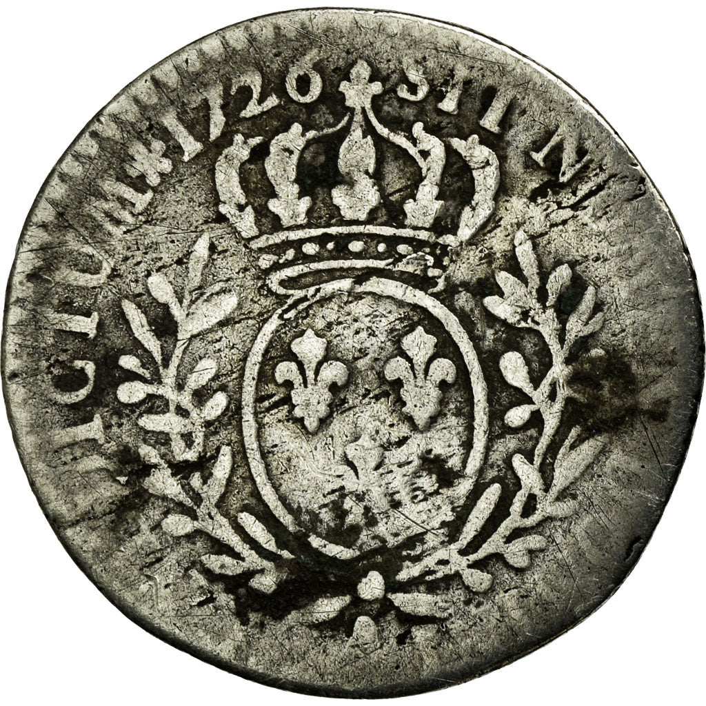 Monnaie, France, Louis XV, 1/10 Écu aux branches d'olivier, 1726, Paris, B+