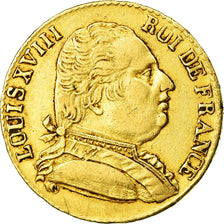 Moeda, França, Louis XVIII, 20 Francs, 1815, London, EF(40-45), Gold, KM 706.7