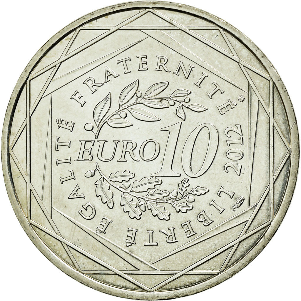 France, 10 Euro, 2012, MS(63), Silver, Gadoury:EU514, KM:1870