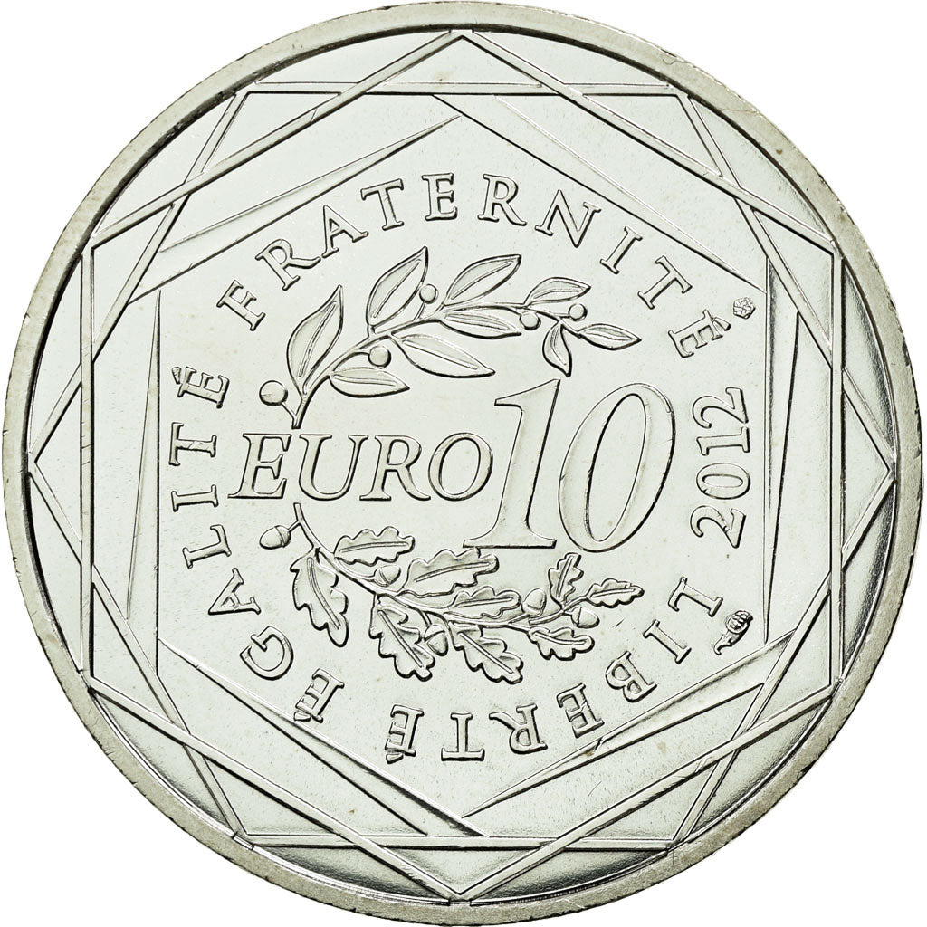 France, 10 Euro, 2012, MS(63), Silver, Gadoury:EU514, KM:1868