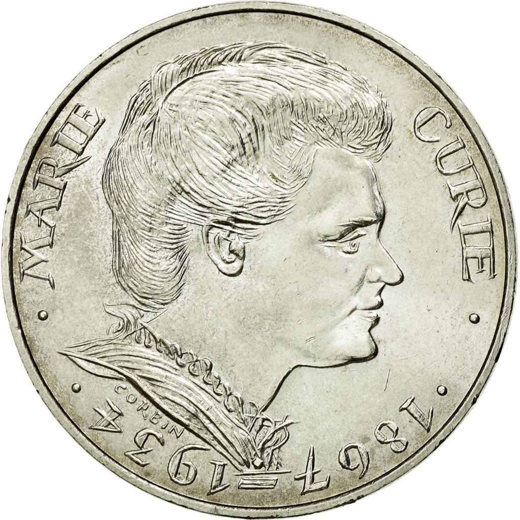 Coin, France, Marie Curie, 100 Francs, 1984, AU(55-58), Silver, KM:955