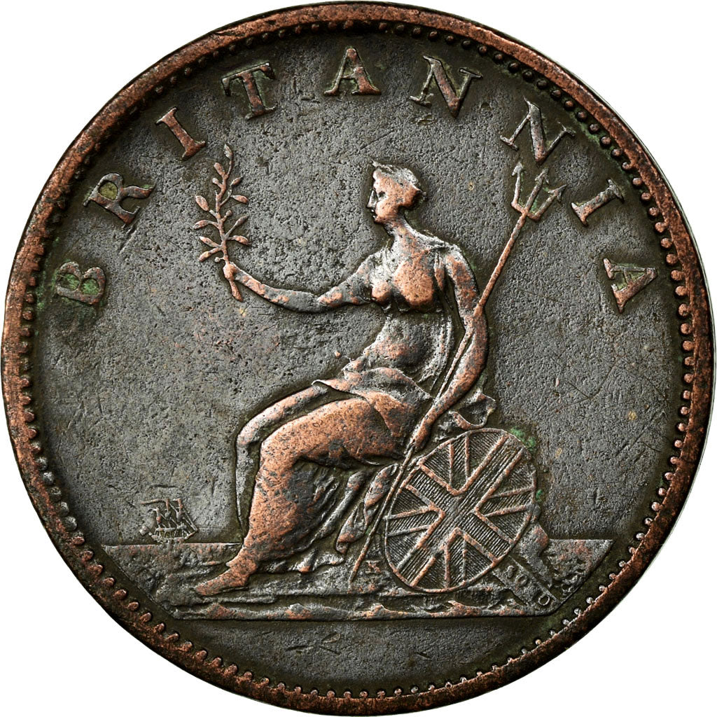 Coin, Great Britain, George III, 1/2 Penny, 1807, EF(40-45), Copper, KM:662