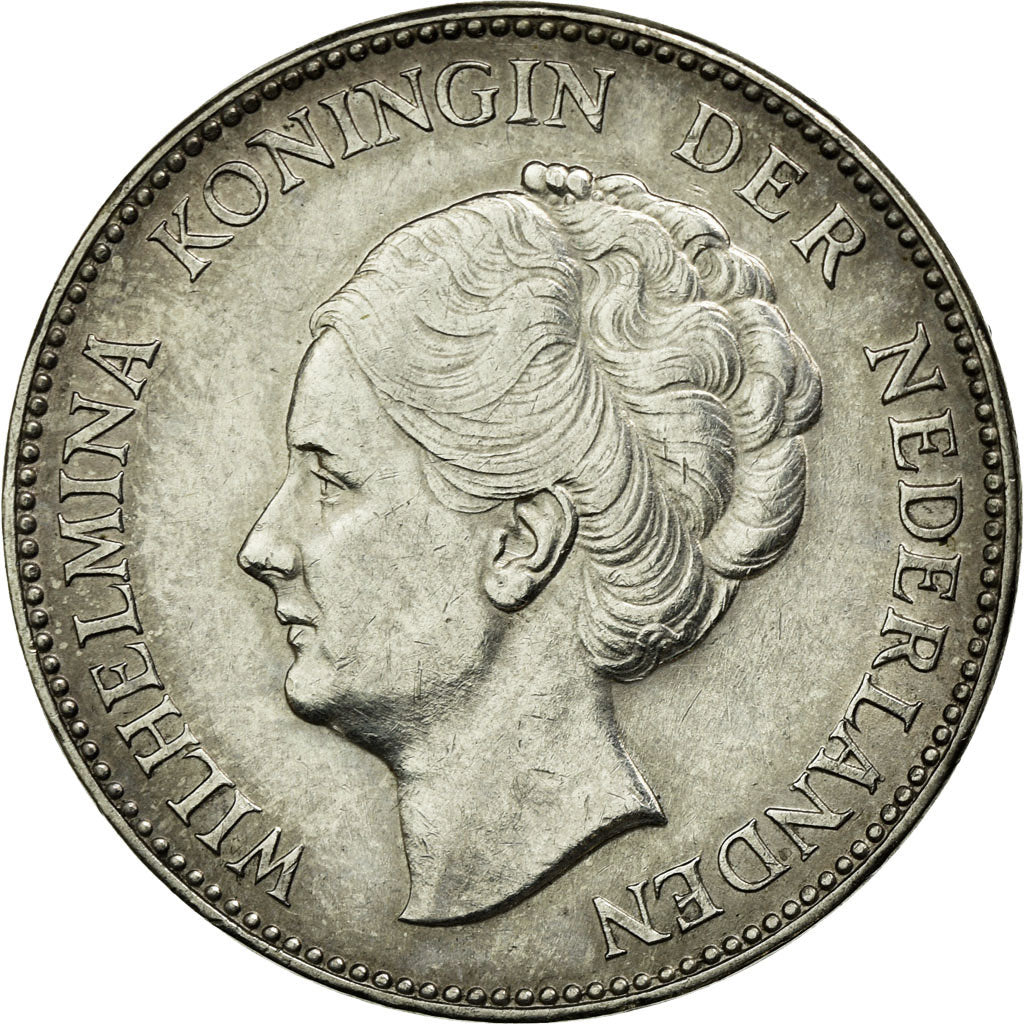 Coin, Netherlands, Wilhelmina I, Gulden, 1940, AU(50-53), Silver, KM:161.1