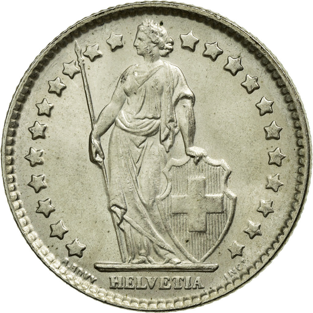 Coin, Switzerland, Franc, 1963, Bern, AU(55-58), Silver, KM:24
