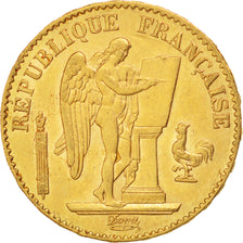 FRANCE, Génie, 20 Francs, 1876, Paris, KM #825, AU(55-58), Gold, Gadoury #1063, 
