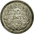 Moneda, Países Bajos, Wilhelmina I, 10 Cents, 1935, MBC, Plata, KM:163