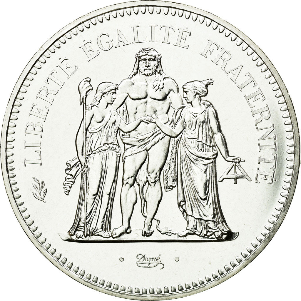 Coin, France, Hercule, 50 Francs, 1980, Paris, MS(65-70), Silver, KM:941.1