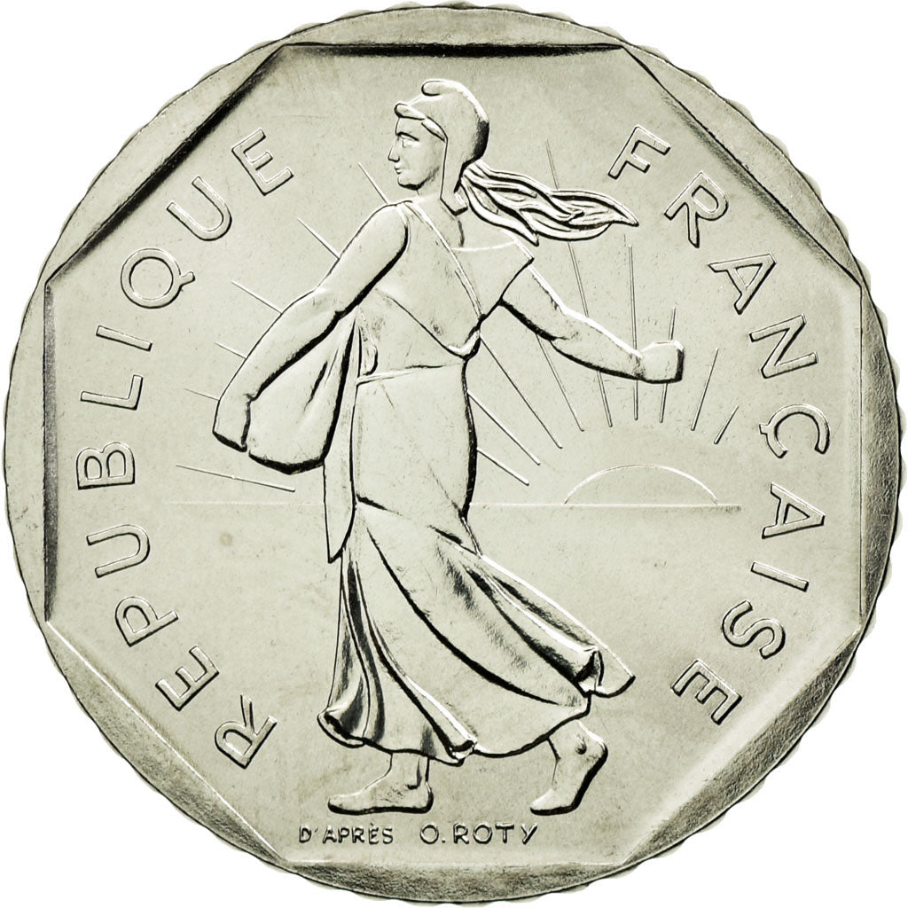 Moneda, Francia, Semeuse, 2 Francs, 1980, Paris, FDC, Níquel, KM:942.1