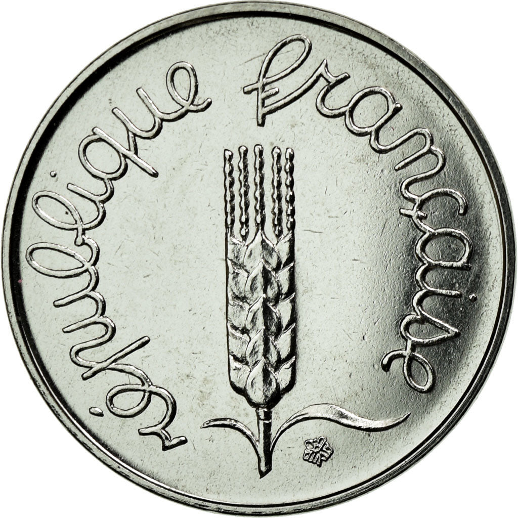 Moeda, França, Épi, Centime, 1980, Paris, MS(65-70), Aço Inoxidável, KM:928