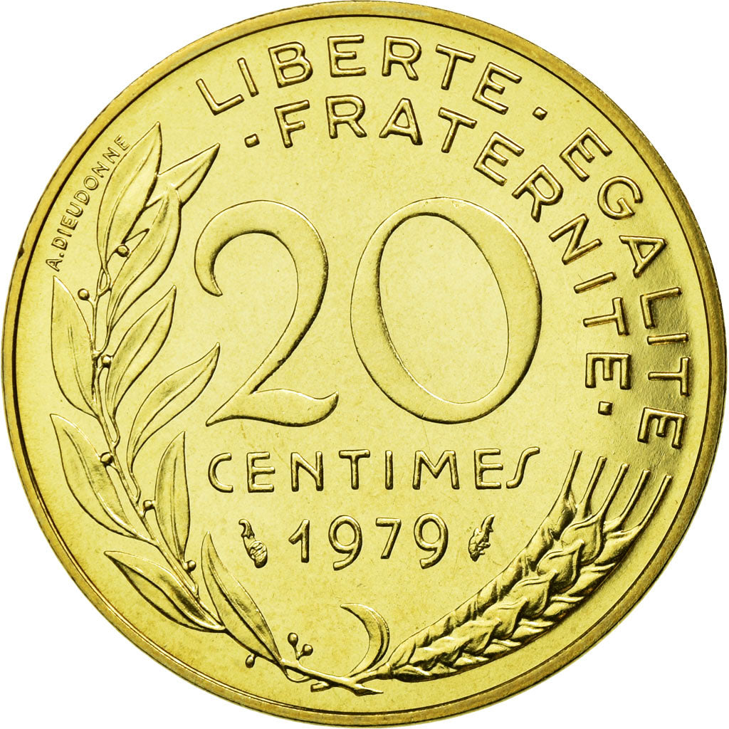 Coin, France, Épi, Centime, 1979, Paris, MS(65-70), Stainless Steel, KM:928