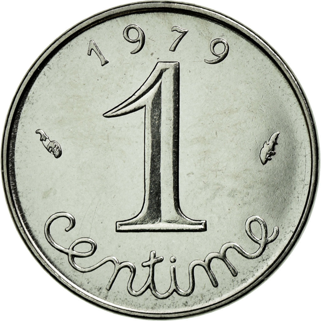 Coin, France, Épi, Centime, 1979, Paris, MS(65-70), Stainless Steel, KM:928