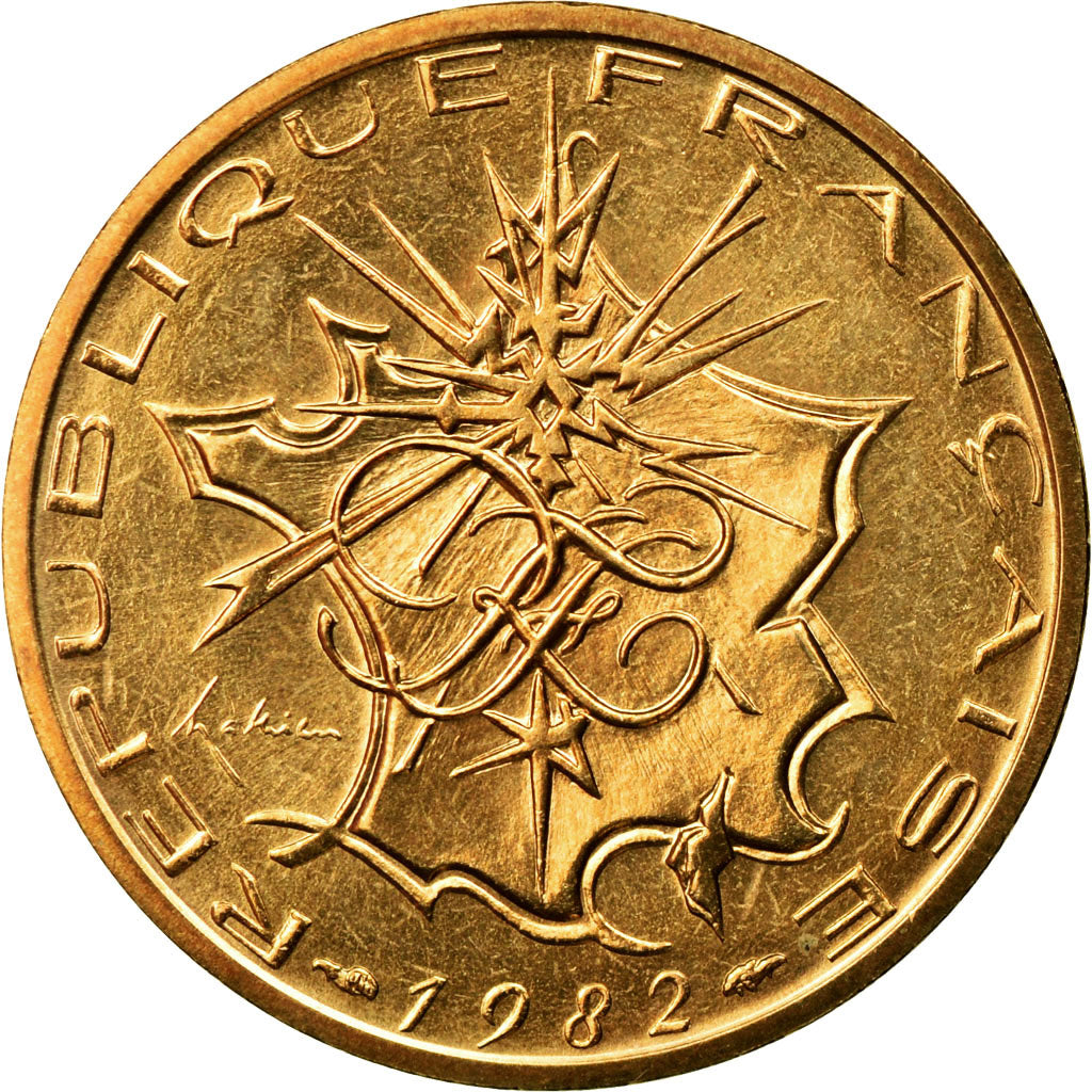 Coin, France, Mathieu, 10 Francs, 1982, Paris, MS(65-70), Nickel-brass, KM:940