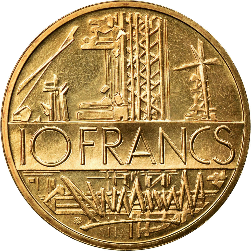 Coin, France, Mathieu, 10 Francs, 1982, Paris, MS(65-70), Nickel-brass, KM:940