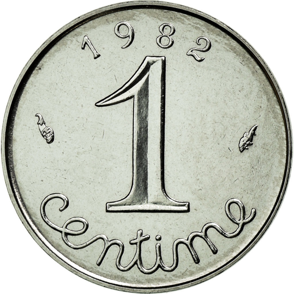 Munten, Frankrijk, Épi, Centime, 1982, Paris, FDC, Stainless Steel, KM:928
