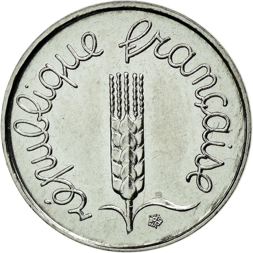 Moneta, Francja, Épi, Centime, 1981, Paris, MS(65-70), Stal nierdzewna, KM:928