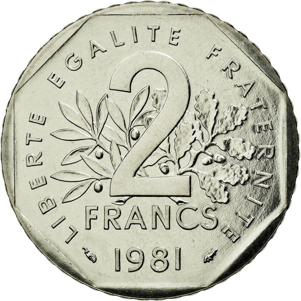 Monnaie, France, Semeuse, 2 Francs, 1981, Paris, FDC, Nickel, Gadoury:547