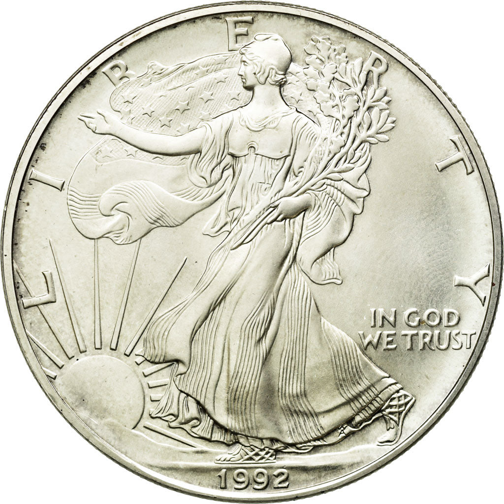 Coin, United States, Dollar, 1992, Philadelphia, MS(63), Silver, KM 273