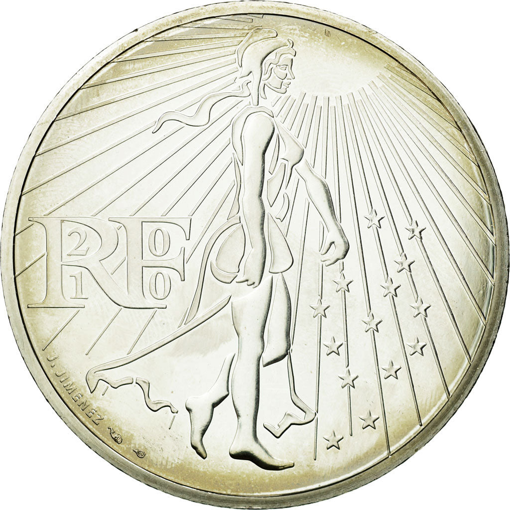 France, 50 Euro, 2010, FDC, Argent, Gadoury:EU400, KM:1644