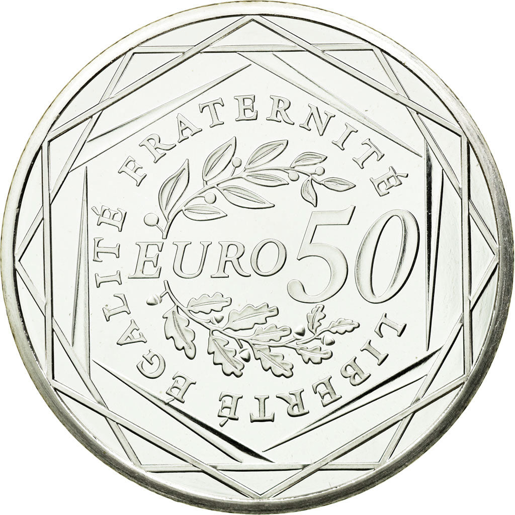 France, 50 Euro, 2010, FDC, Argent, Gadoury:EU400, KM:1644