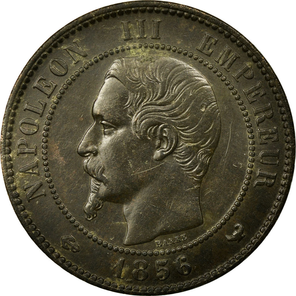 Coin, France, Napoleon III, 10 Centimes, 1856, Lille, EF(40-45), KM 771.7