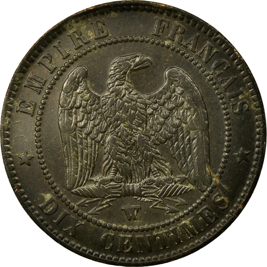 Coin, France, Napoleon III, 10 Centimes, 1856, Lille, EF(40-45), KM 771.7