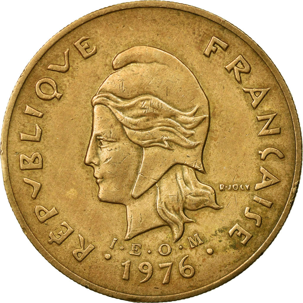 Coin, New Caledonia, 100 Francs, 1976, Paris, AU(50-53), Nickel-Bronze, KM:15
