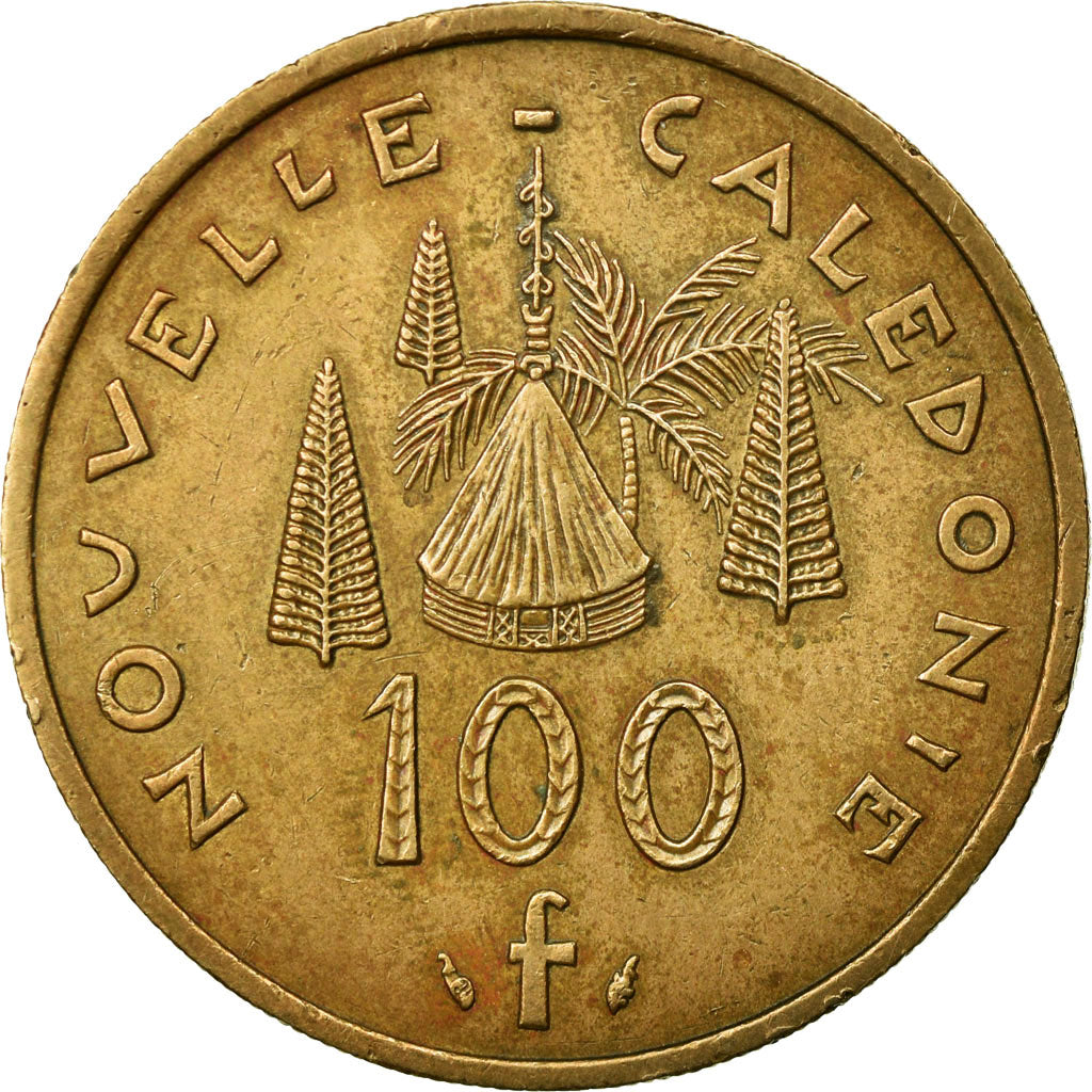 Coin, New Caledonia, 100 Francs, 1976, Paris, AU(50-53), Nickel-Bronze, KM:15