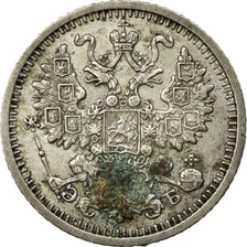 Coin, Russia, Nicholas II, 5 Kopeks, 1910, St. Petersburg, EF(40-45), Silver