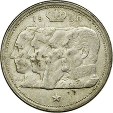 Coin, Belgium, 100 Francs, 100 Frank, 1950, EF(40-45), Silver, KM:138.1