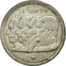 Coin, Belgium, 100 Francs, 100 Frank, 1950, EF(40-45), Silver, KM:138.1