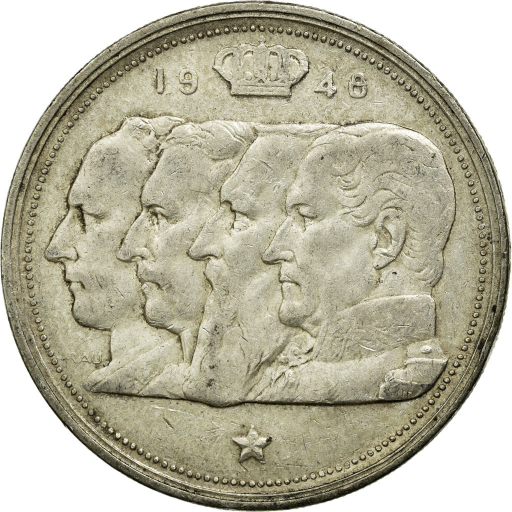Coin, Belgium, 100 Francs, 100 Frank, 1948, EF(40-45), Silver, KM:139.1