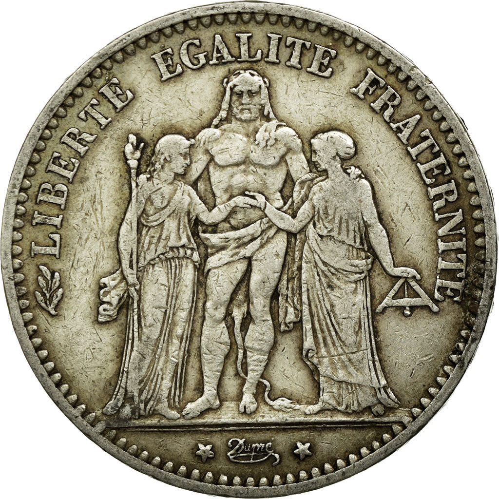 Monnaie, France, Hercule, 5 Francs, 1874, Paris, TTB, Argent, Gadoury:745a