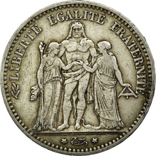 Monnaie, France, Hercule, 5 Francs, 1874, Paris, TTB, Argent, Gadoury:745a