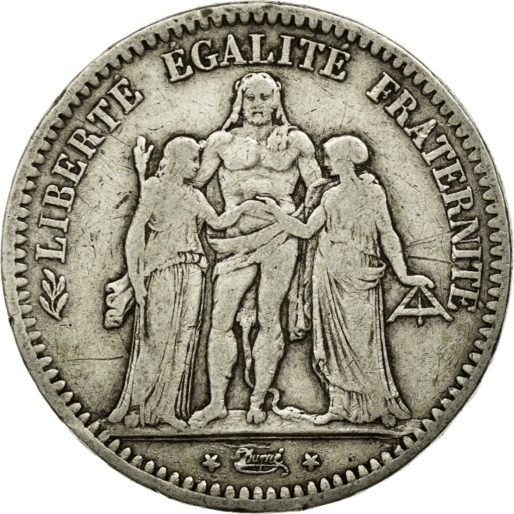 Monnaie, France, Hercule, 5 Francs, 1849, Paris, TB+, Argent, Gadoury:683