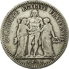 Monnaie, France, Hercule, 5 Francs, 1849, Paris, TB+, Argent, Gadoury:683