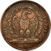 Monnaie, États italiens, ROMAN REPUBLIC, 3 Baiocchi, 1849, Roma, TTB, Cuivre