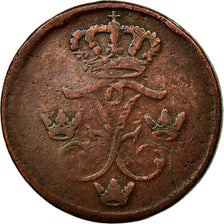 Moneda, Suecia, Frederick I, Ore, S.M., 1735, BC+, Cobre, KM:416.1