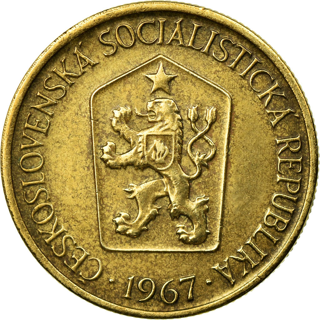 Coin, Czechoslovakia, Koruna, 1967, AU(50-53), Aluminum-Bronze, KM:50
