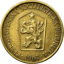 Coin, Czechoslovakia, Koruna, 1967, AU(50-53), Aluminum-Bronze, KM:50