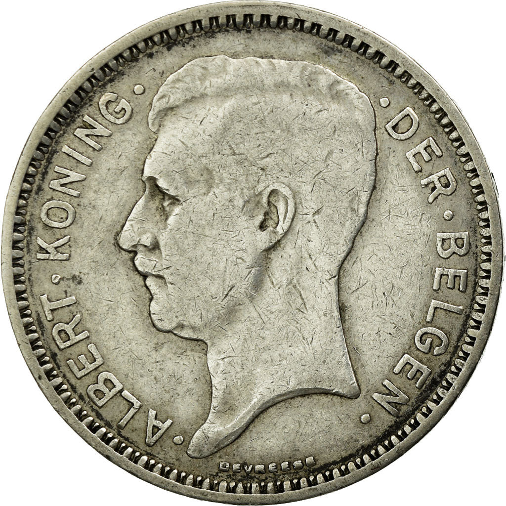 Coin, Belgium, 20 Francs, 20 Frank, 1934, EF(40-45), Silver, KM:104.1
