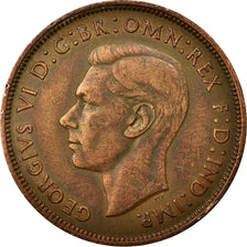 Coin, Great Britain, George VI, Penny, 1947, EF(40-45), Bronze, KM:845