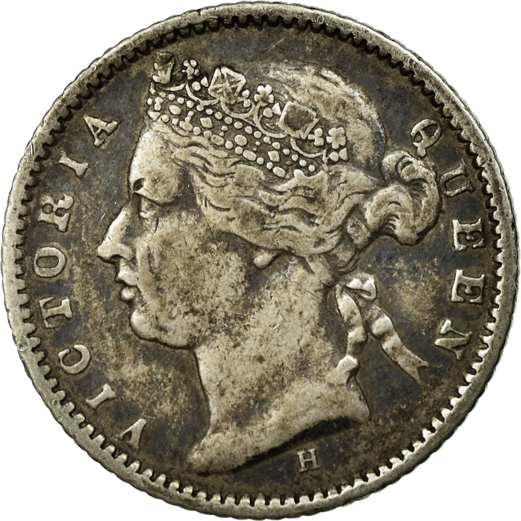 Coin, Mauritius, 20 Cents, 1882, EF(40-45), Silver, KM:11.1