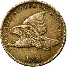 Coin, United States,Flying Eagle Cent,1858,Philadelphia,AU(50-53)