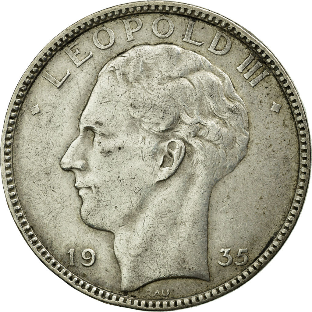 Coin, Belgium, 20 Francs, 20 Frank, EF(40-45), Silver, KM:105