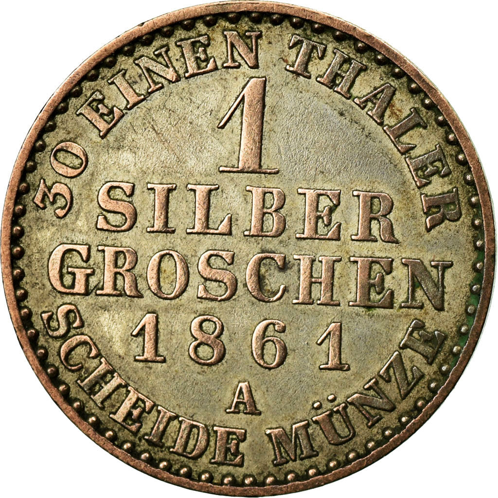 Monnaie, Etats allemands, PRUSSIA, Wilhelm I, Groschen, 1861, Berlin, TTB+