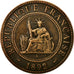 Coin, FRENCH INDO-CHINA, Cent, 1892, Paris, EF(40-45), Bronze, KM:1, Lecompte:43